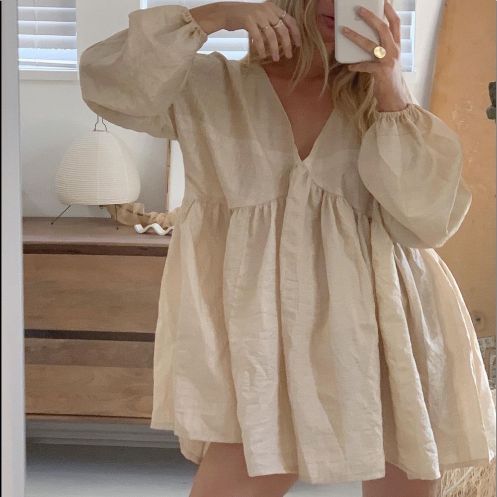 BOHEME GOODS limited edition mini linen dress